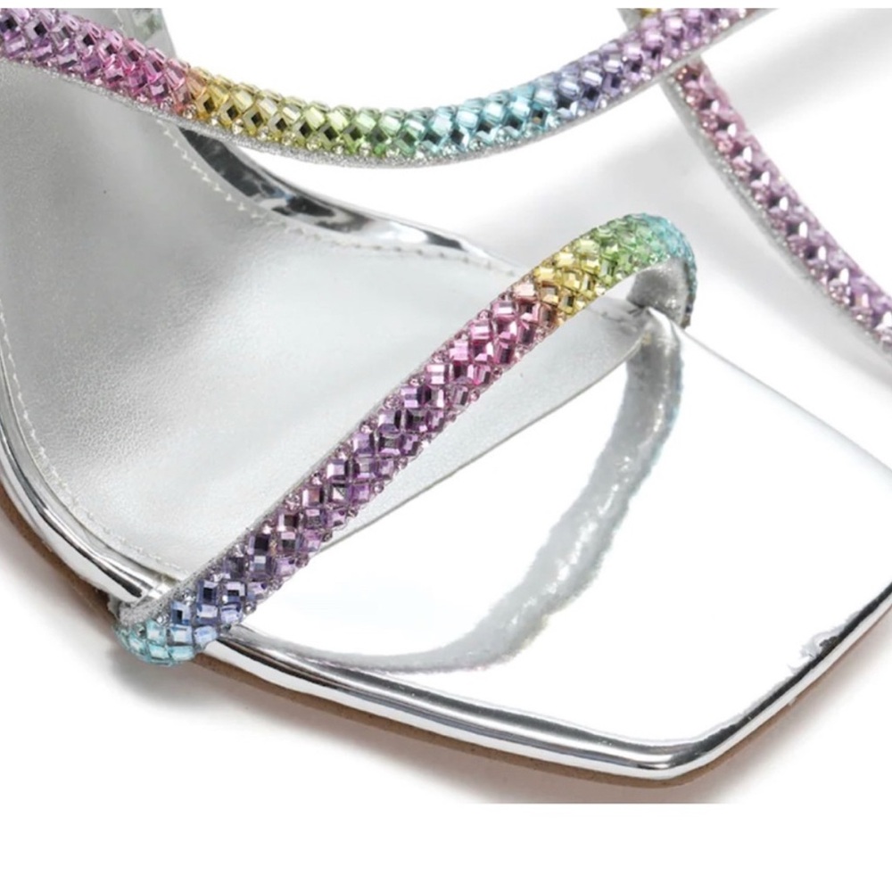 Steve Madden Women's Iridescent Strappy Heels